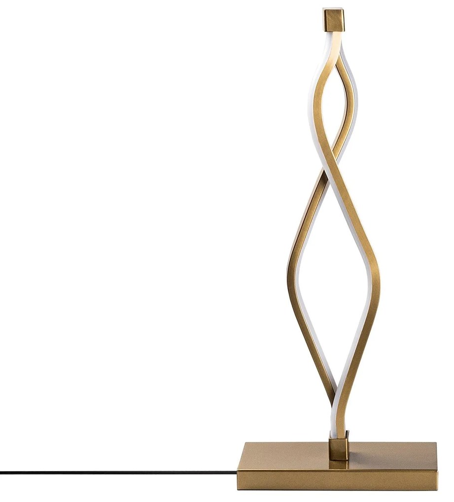 Candeeiro de Mesa Zozo – Dourado – 20x48x12 cm