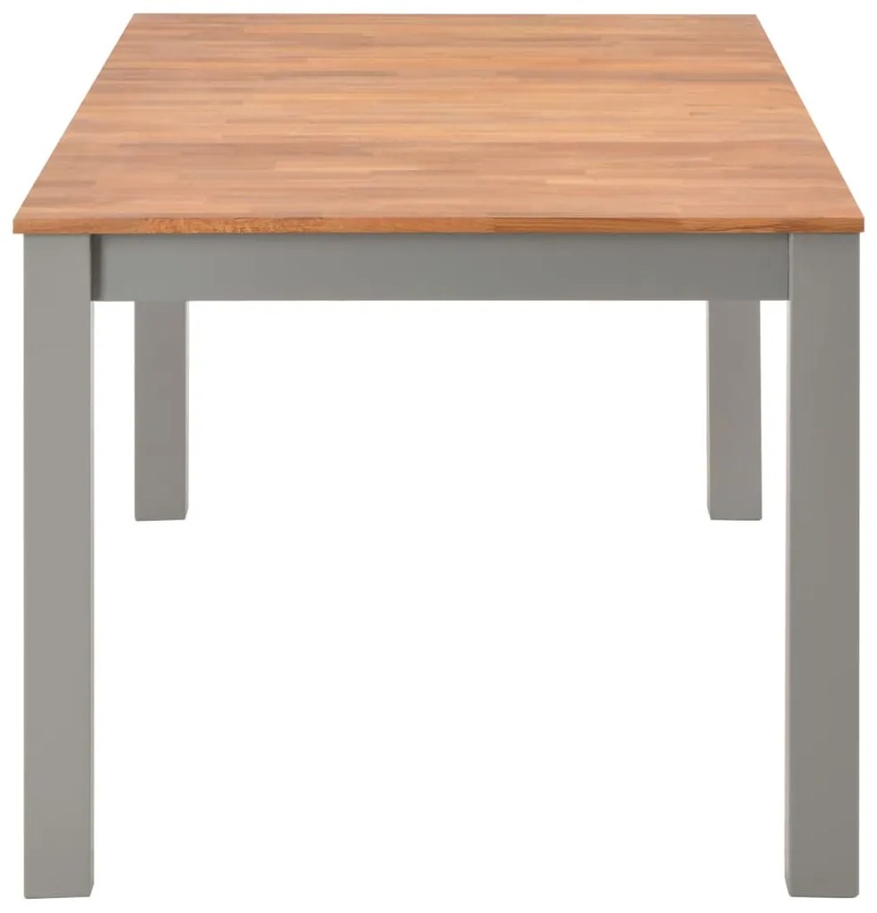 Mesa de jantar 180x90x74 cm madeira de carvalho maciça