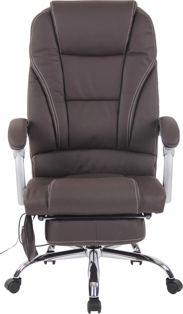 Poltrona de escritório Pacific com função de massagem castanho