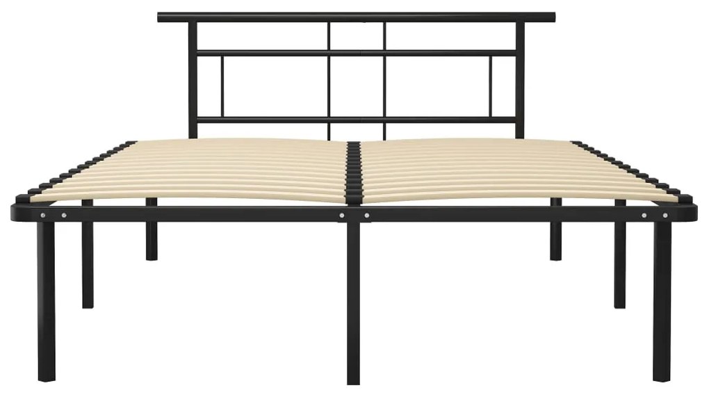 Estrutura de cama metal 160x200 cm preto