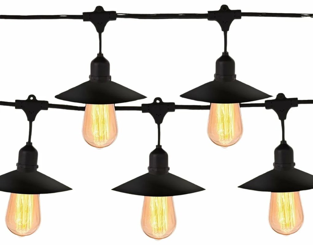 Grinalda de Luzes LED Chateau E27 27 x 27 x 17 cm