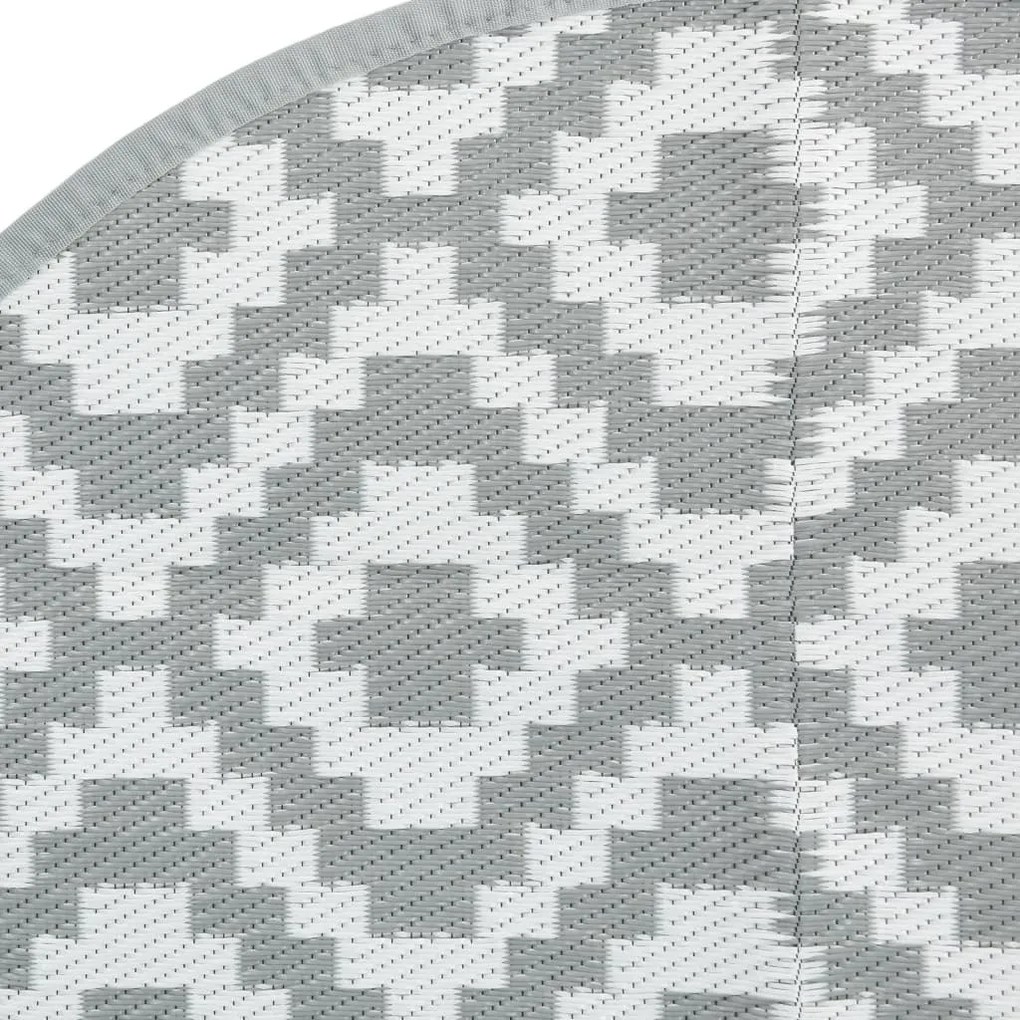 Tapete de exterior Ø200 cm ARAKIL PP cinzento