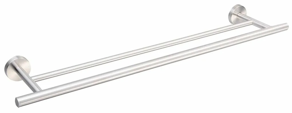 Toalheiro de barra DKD Home Decor 70 x 13,5 x 5,3 cm Prateado Aço inoxidável