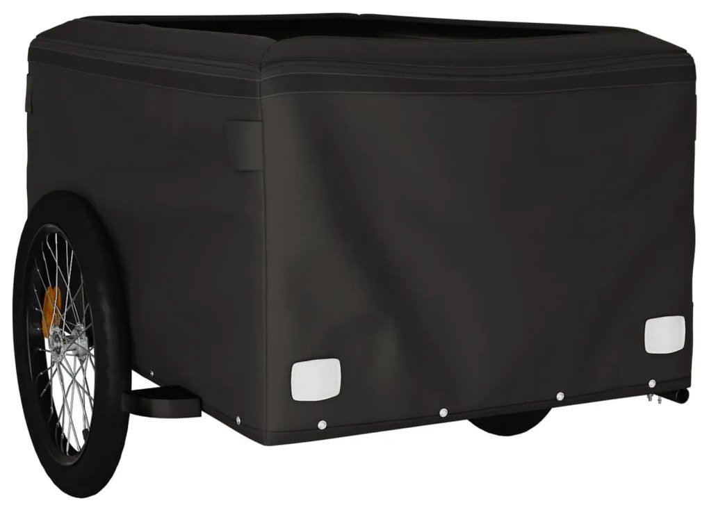 Reboque para bicicleta 45 kg ferro preto e azul