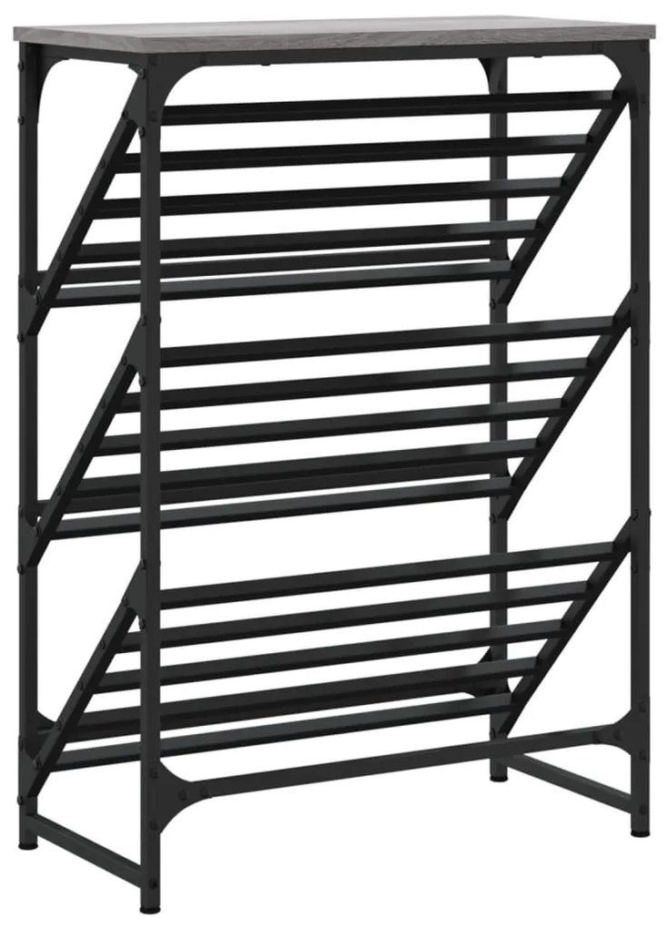 Sapateira 60x30x85 cm derivados de madeira cinzento sonoma