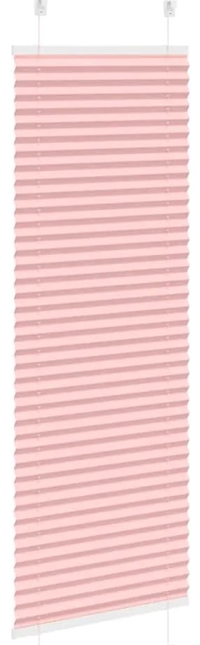Rosa Plissada Cega 45x150 cm Largura Tecido 44,4 cm Poliéster