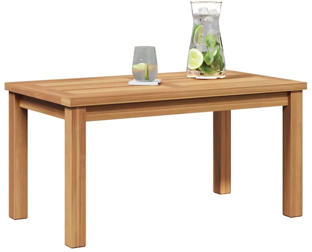 Mesa de centro Castanho 70 x 40 x 36 cm Madeira de teca sólida