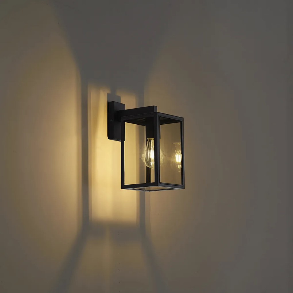 Candeeiro de parede industrial para exterior cinzento escuro IP44 - Sutton Down