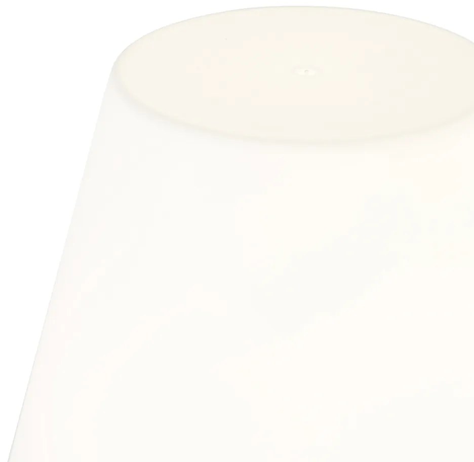 Candeeiro de mesa em latão com LED recarregável e dimmer tátil - Renata Design