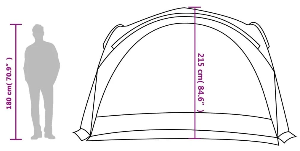 Tenda de festas impermeável verde