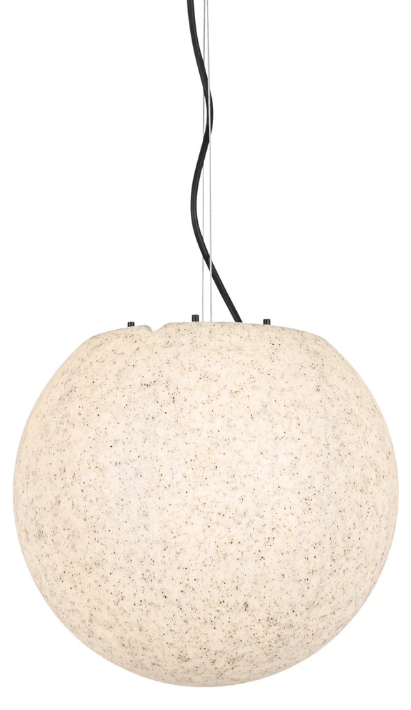 Candeeiro exterior inteligente cinzento 35 cm IP65 com LED - Nura Moderno