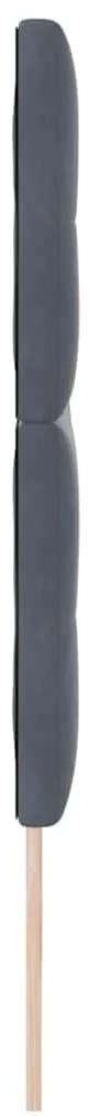 Cabeceira LED vidaXL Cinza Escuro 100 cm em Veludo