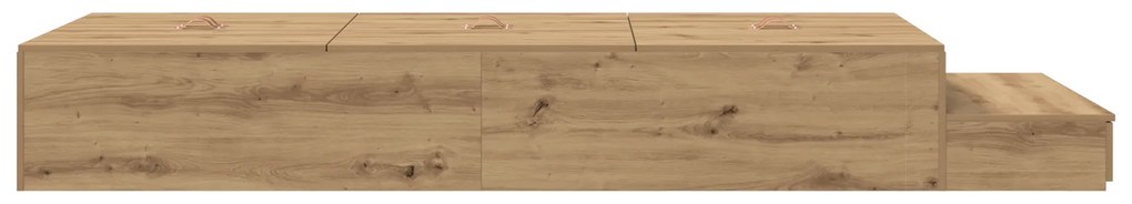 Cama de Armazenamento Artisan Carvalho 90x200 cm