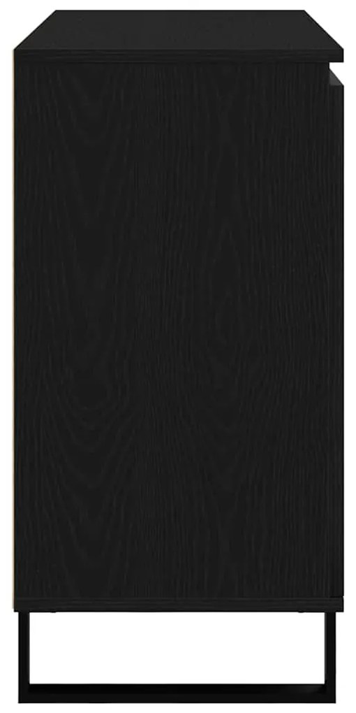 Buffet vidaXL Carvalho Preto 104x35x70 cm Madeira Compensada