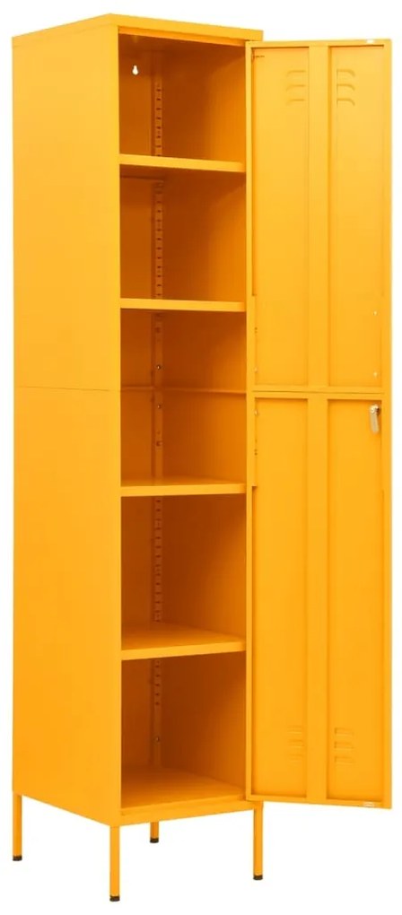 Cacifo 35x46x180 cm aço amarelo mostarda