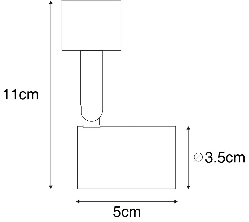 Projetores de calha monofásicos branco - Jeany