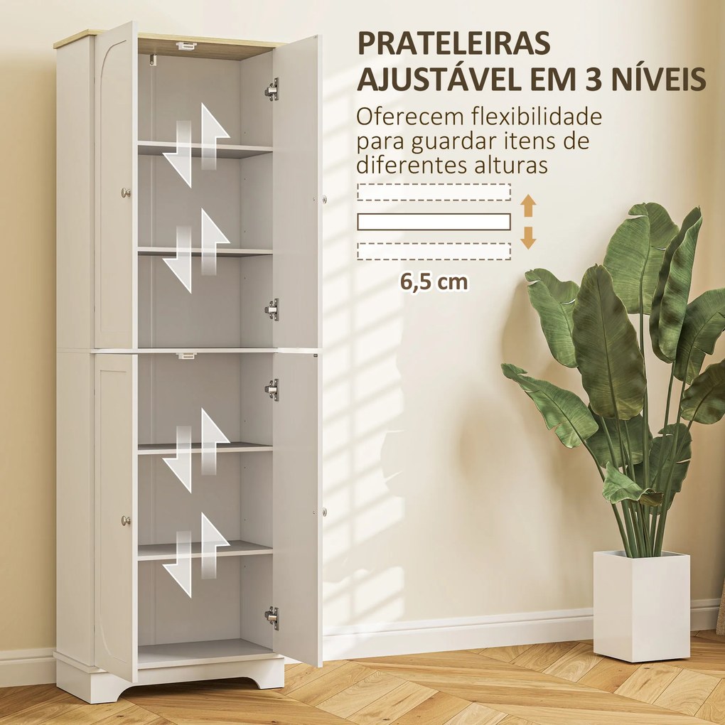 Armário Moderno – Modelo Trani – 60x30x183 – Armazenamento Vertical –