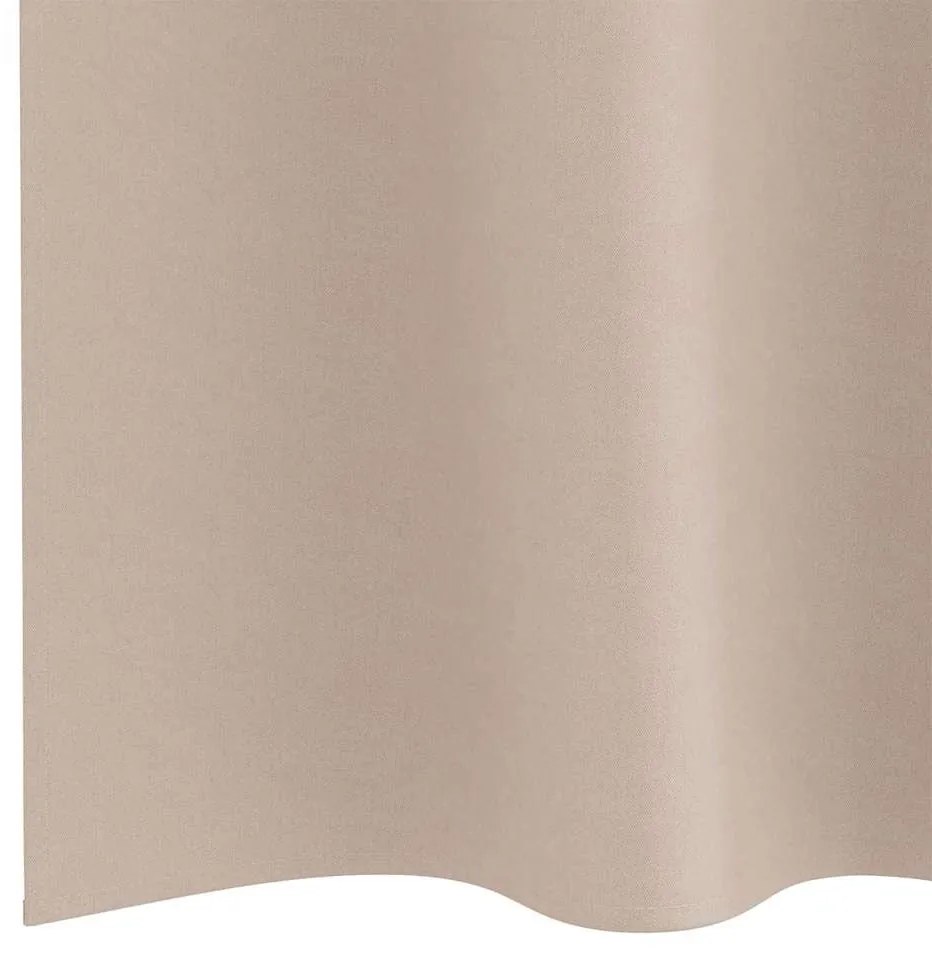 Cortinas 2 pcs Cinzento-acastanhado 175 x 140 cm Poliéster