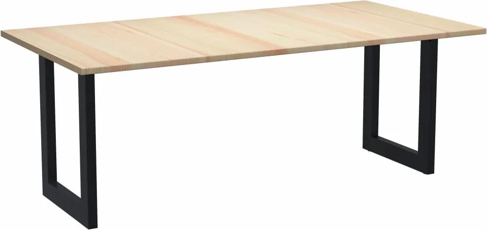 Mesa de jantar 120x60x76 cm madeira de pinho