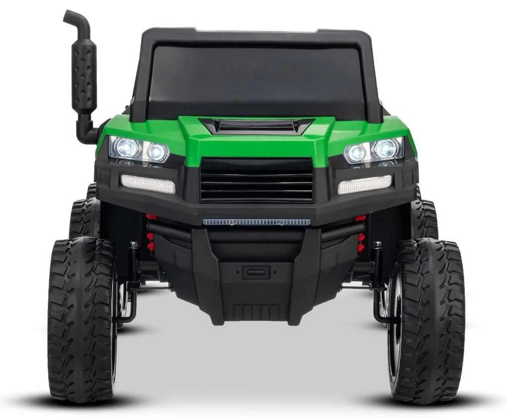 Carro elétrico para crianças RIDER 24V com tração nas quatro rodas (4X 200W), 2 Lugares bateria de lítio, rodas EVA, assento duplo em couro sintético