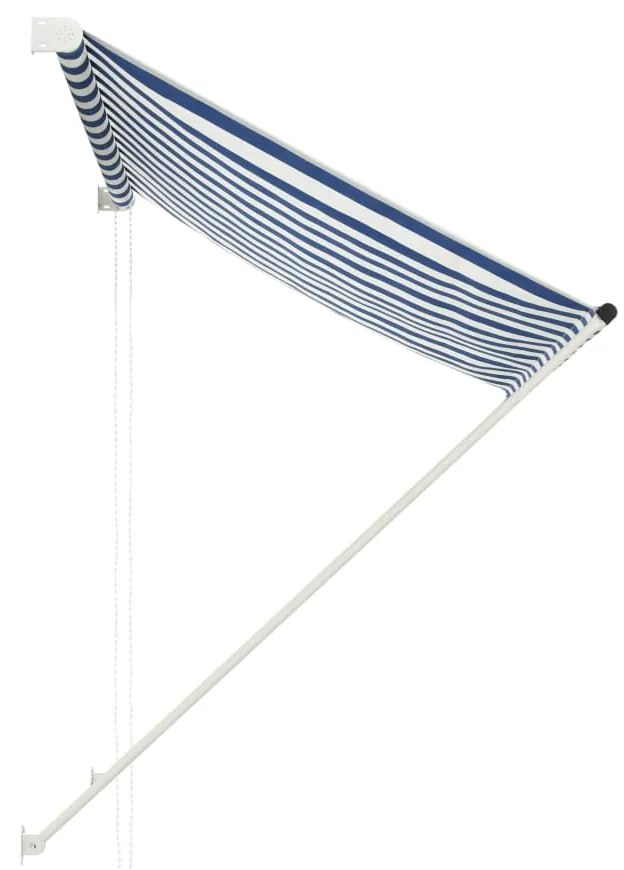 Toldo retrátil 100x150 cm azul e branco