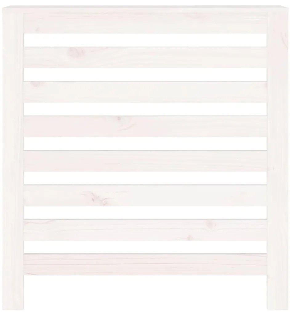 Cobertura de radiador 79,5x19x84 cm pinho maciço branca