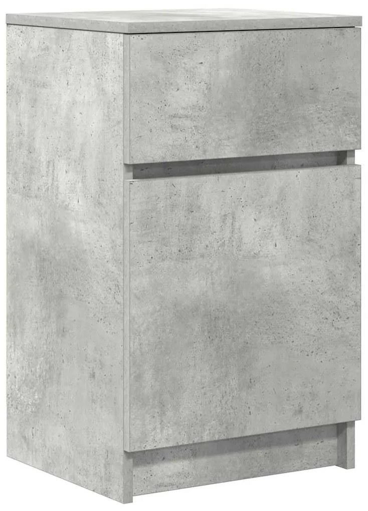 Mesas de cabeceira 2 pcs derivados de madeira cinzento cimento
