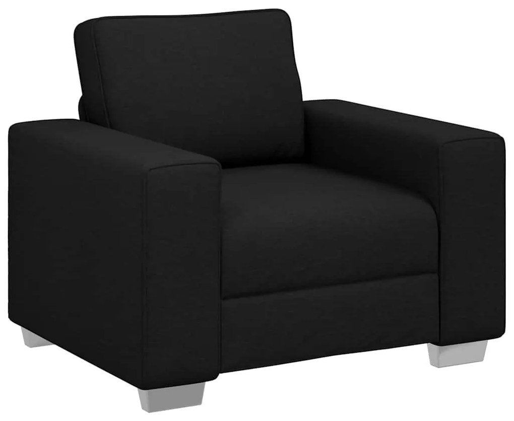 Poltrona vidaXL Preta 59 cm em Tecido