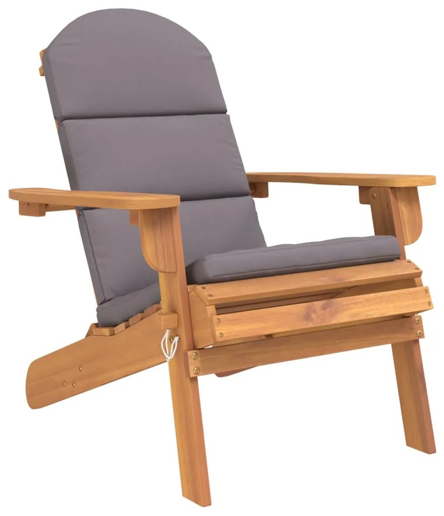 3 pcs conjunto lounge de jardim Adirondack acácia maciça