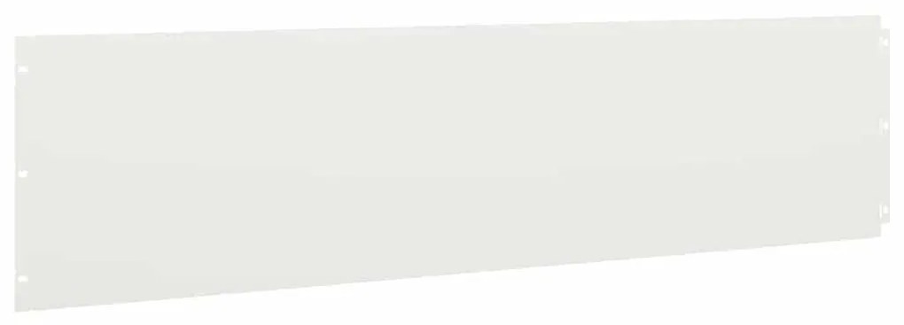 Orlas de relva 10 pcs branco 25x103 cm aço laminado a frio
