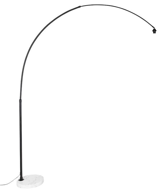Lâmpada de arco moderno em preto e branco ajustável sem abajur - XXL Moderno