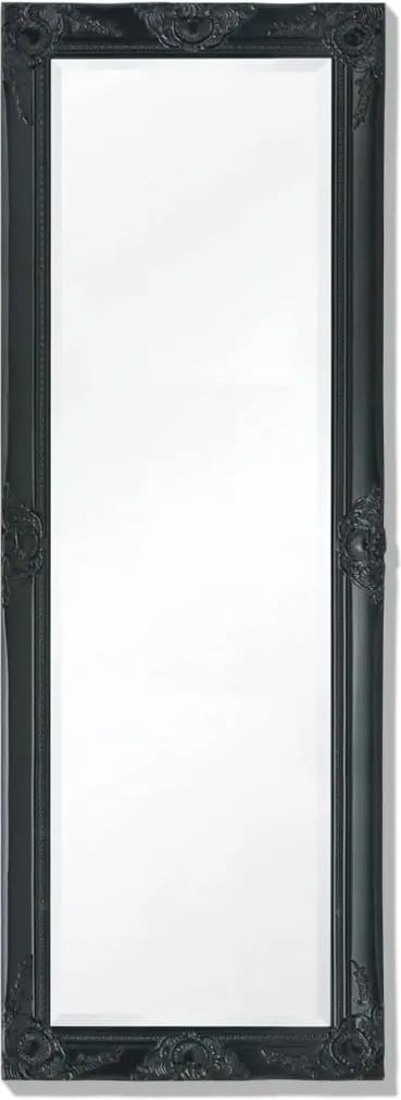 Espelho de parede estilo barroco, 140x50 cm, preto