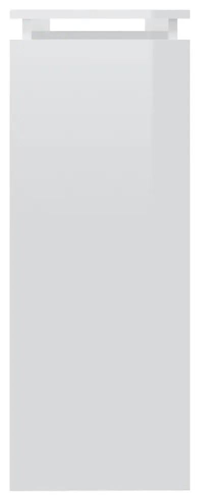 Consola de Entrada Cosima - 102 x 30 x 80 cm - Cor Branco Brilhante -