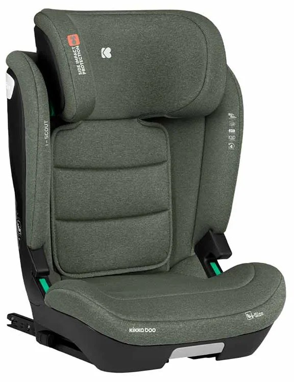 Cadeira Auto Bebé 100-150 cm i-Scout i-SIZE Verde Militar