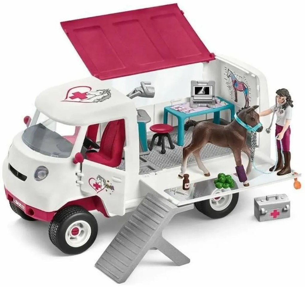 Animais Schleich Mobile Vet With Hanoverian Foal