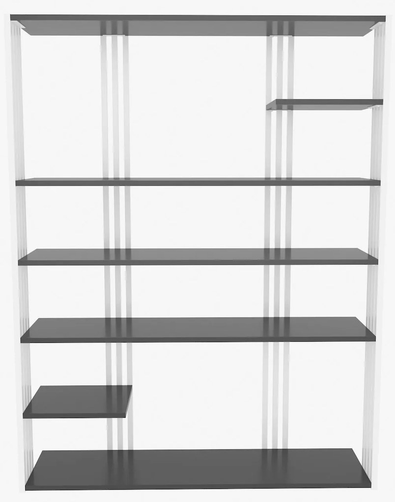 Estante Jenny – Antracite e Branco – 120x160x29,6 cm