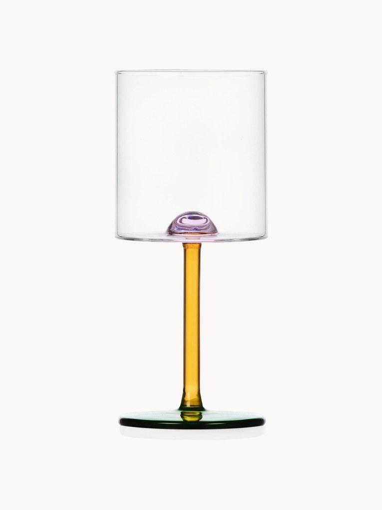 Copo de vinho em borosilicato artesanal Dot