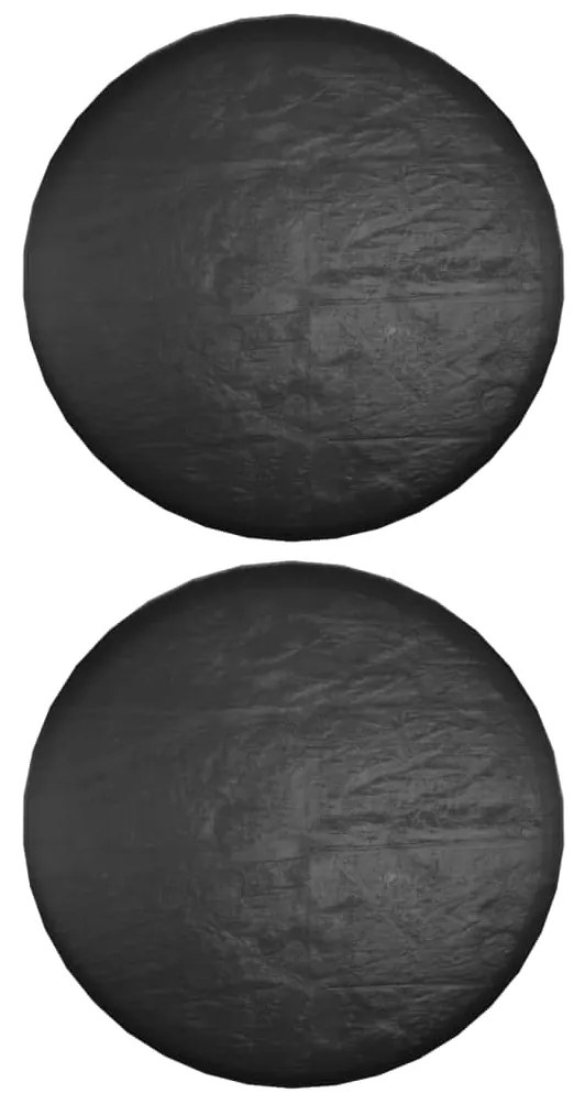Capas p/ espreguiçadeira ilha 2 pcs 8 ilhós Ø188x50 cm redondo