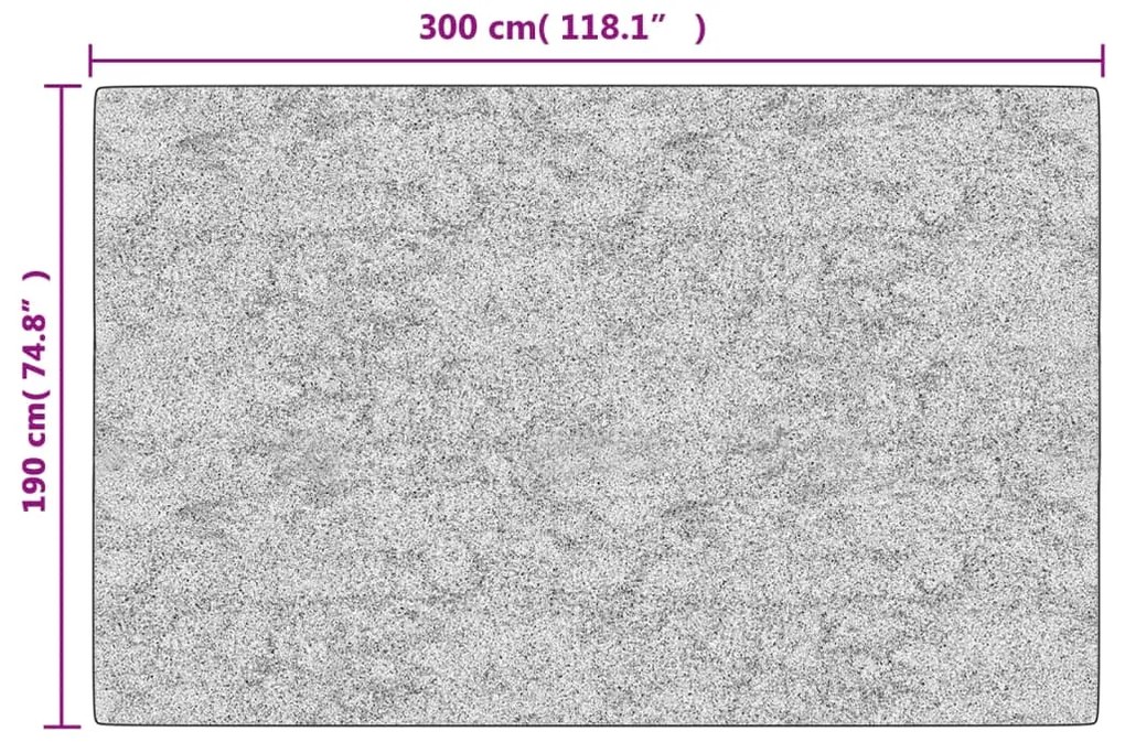Tapete lavável antiderrapante 190x300 cm antracite