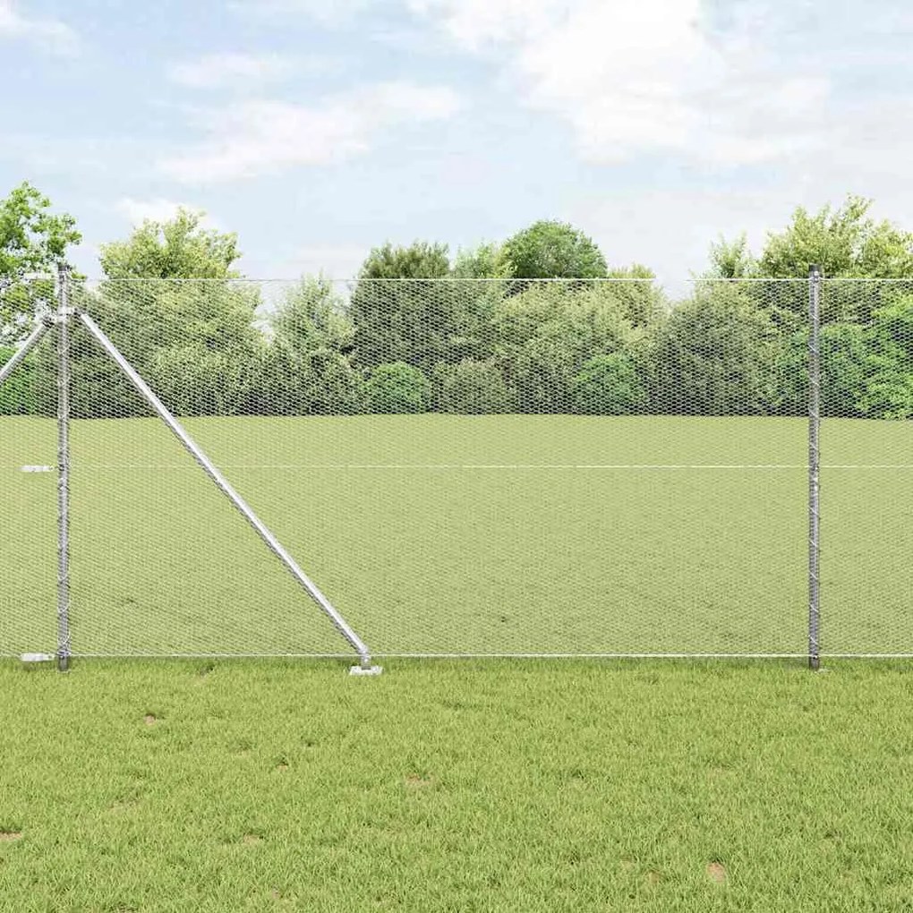 Cerca Hexagonal vidaXL 1,4x25 m Aço Galvanizado