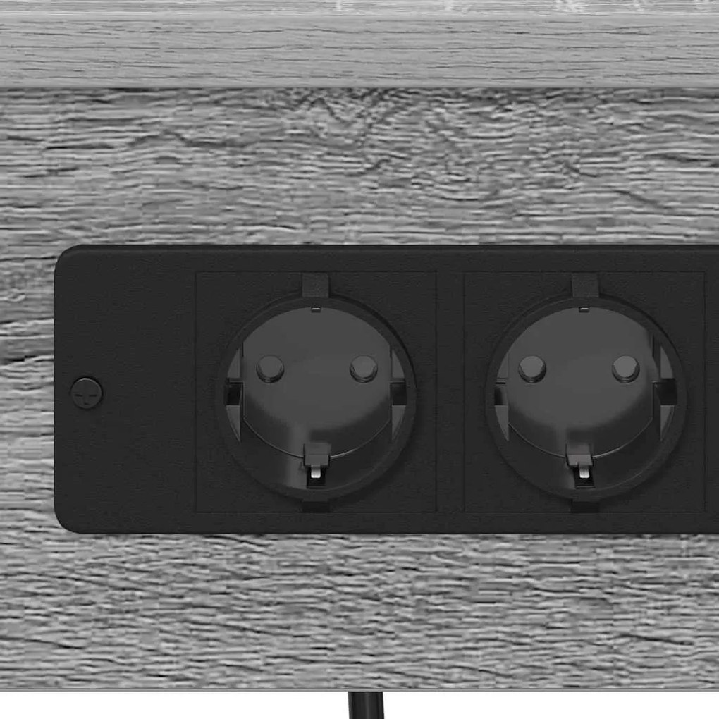 Armário de Cabeceira 2 pcs Sonoma cinzento 41 x 31 x 51 cm