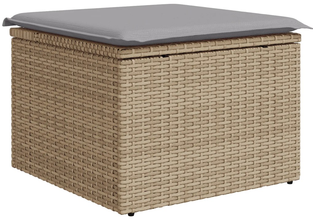 Conjunto de Sofá de Jardim de 6 Peças vidaXL com Almofadas Pretas de R