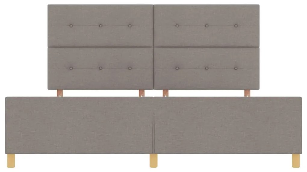 Cama Taupe vidaXL 200x200 cm em Tecido