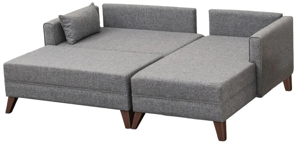 Sofá-Cama de Canto Bella – Cinzento – 205 x 85 x 140 cm