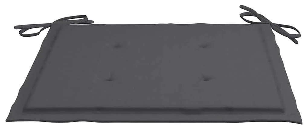 Cadeiras de jardim 8 pcs c/ almofadões madeira de teca maciça