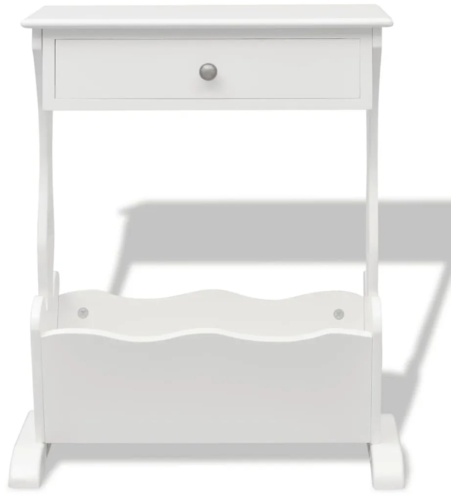 Armário revistas Melrose branco