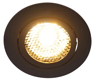 LED Foco embutido inteligente preto incl. WiFi GU10 ajustável - Ude Honey Moderno