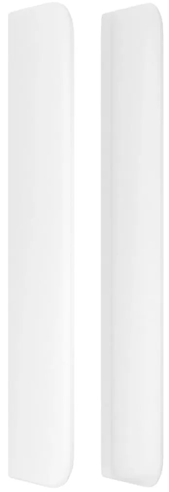 Cabeceira cama c/ abas couro artificial 93x16x118/12 cm branco