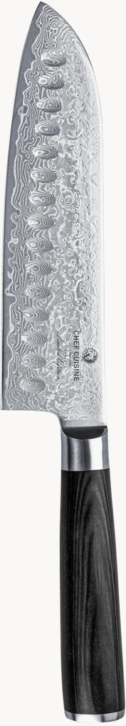 Faca santoku em aço de damasco com cabo em madeira de pakka Limited Edition