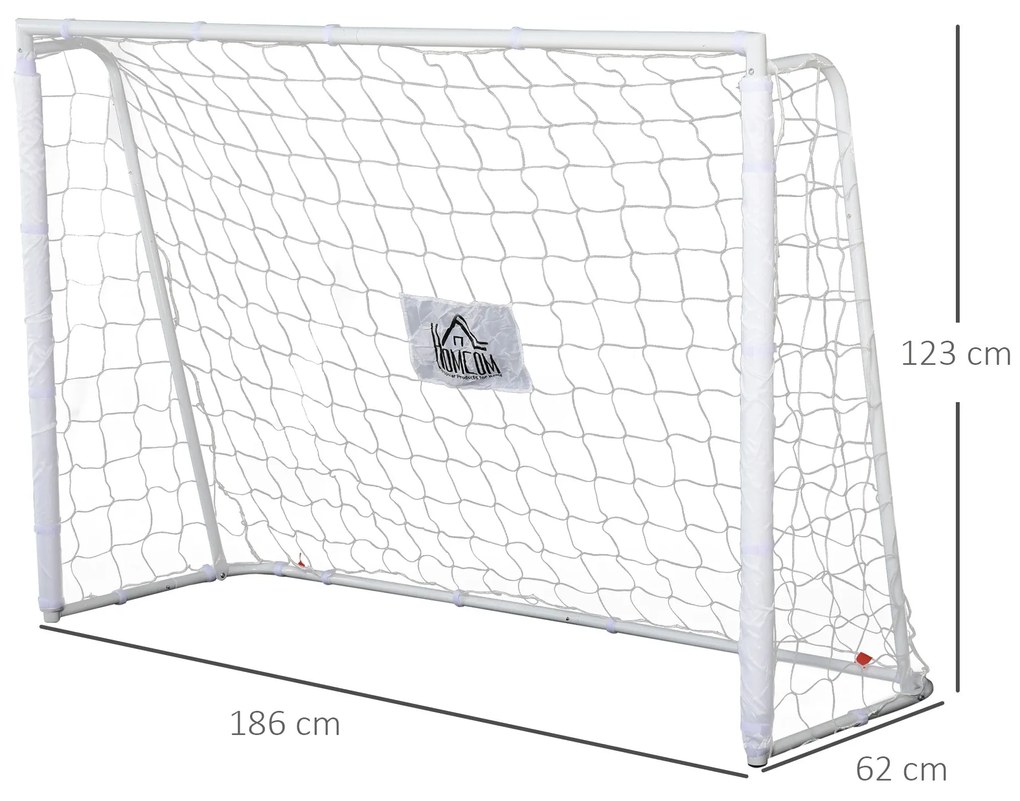 Baliza de Futebol Baliza de Futebol com Suporte de Metal e Rede para T